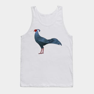 Siamese fireback bird cartoon illustration Tank Top